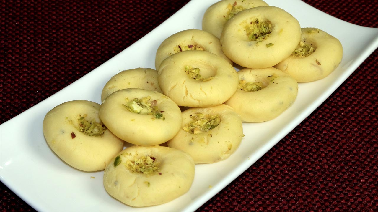 Manjula’s Kitchen Kesar peda.